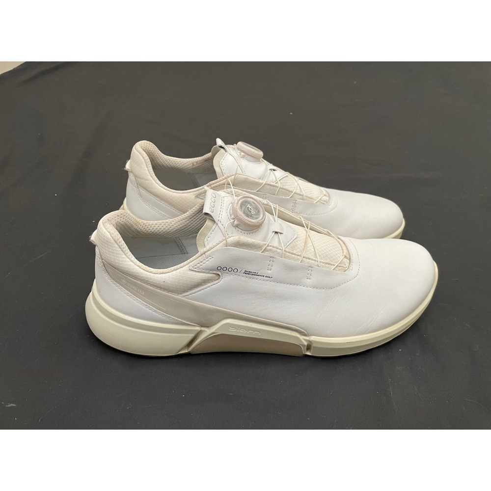 ECCO BIOM H4 Golf Shoes Mens 12-12.5 White BOA GORE-TEX Spikeless 108504-58336 - Picture 8 of 11